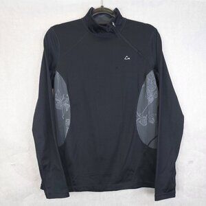 Paradox 1/4 Zip Jacket Top Women's M Mock Neck Recycled Polyester Running Yoga
